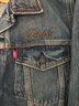 Levi's李維斯25年秋冬新款男士美式復古水洗做舊休閑牛仔夾克外套 淺藍 M 曬單實(shí)拍圖