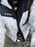 波司登（BOSIDENG）【反季】羽絨服國標90絨男女情侶冬季短款潮流涂鴉連帽外套 雪嶺山脈9BE9 2XL 180/100A 曬單實(shí)拍圖