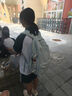 LEE新款雙肩包女大學(xué)生休閑通勤大容量校園電腦背包初中高中書(shū)包 糖果藍 曬單實(shí)拍圖