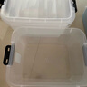禧天龍塑料衣物收納箱玩具整理箱55L 透明 3個(gè)裝 帶輪 曬單實(shí)拍圖