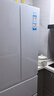 海爾（Haier）冰箱345升彩晶面板一級能效風(fēng)冷無(wú)霜超薄家用法式多門(mén)雙開(kāi)門(mén)四門(mén)四開(kāi)門(mén)小戶(hù)型Leader系列電冰箱 鋼化玻璃面板丨凈味除菌丨升級款丨 345升 曬單實(shí)拍圖