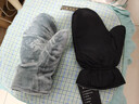 羽絨手套男女冬季保暖加厚加絨戶(hù)外滑雪騎車(chē)防風(fēng)防寒掛脖情侶連指手套 太空銀【第5代】無(wú)掛繩 L 曬單實(shí)拍圖