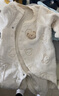 戴維貝拉（DAVE＆BELLA）冬季新款珊瑚絨寶寶連體衣新生兒衣服小童爬服嬰兒睡衣哈衣 卡其色【現貨】 80cm （建議身高73-80cm） 曬單實(shí)拍圖