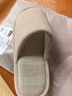 京東京造【天然乳膠】棉麻透氣拖鞋秋冬情侶新款拖鞋男士青灰色44-45 曬單實(shí)拍圖