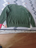 皮爾卡丹（pierre cardin）桑蠶絲長(cháng)袖t恤女春秋季新款上衣寬松休閑圓領(lǐng)遮肚顯瘦針織打底衫 綠色 2XL 建議130-140斤 曬單實(shí)拍圖