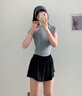 普拉施（PULASSI）泳衣女分體式泡溫泉高級感2025新款顯瘦海邊度假泳褲分體泳衣女款 灰影逸 L （159-164cm）建議50-58kg 曬單實(shí)拍圖