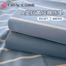 潔麗雅A類(lèi)抗菌100%純棉床單單件學(xué)生宿舍家用床罩 160*230cm 條紋蘭 曬單實(shí)拍圖