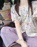 樂(lè )芬蘭（LeFenLan）休閑褲女裝套裝2025夏季衣服新款時(shí)尚減齡氣質(zhì)小清新九分褲兩件套 上衣+褲子 M 曬單實(shí)拍圖