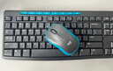 羅技（Logitech）MK275 鍵鼠套裝 無(wú)線(xiàn)鍵鼠套裝 辦公鍵鼠套裝 全尺寸 商務(wù)鍵鼠套裝 帶無(wú)線(xiàn)2.4G接收器 黑藍色 曬單實(shí)拍圖