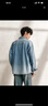 森馬（Semir）森柔牛仔|長(cháng)袖襯衫男復古水洗牛仔外套秋季寬松上衣103524105101 曬單實(shí)拍圖