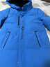雪中飛【蓄熱】童裝兒童羽絨服男童女童純色中大童拼接羽絨服淺藍170cm 曬單實(shí)拍圖