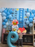 兒童寶寶周歲生日裝飾品氣球男孩女孩派對儀式感場(chǎng)景布置背景墻 藍白色混裝氣球【一套裝】 曬單實(shí)拍圖