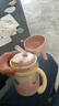 babycare兒童保溫杯嬰幼兒學(xué)飲寶寶吸管杯316L不銹鋼保溫杯幼兒園保溫水壺 贈直通吸嘴-把手款 歐珀粉 300ml 曬單實(shí)拍圖