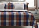 宜家（IKEA）【新品】BLASENAP布拉森納被套枕套純棉家用床褥床上用品 多色方格被套和2枕套240X220cm 曬單實(shí)拍圖
