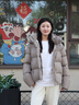 坦博爾【熱銷(xiāo)60萬(wàn)件】泡芙短款可脫卸帽羽絨服女冬季面包服保暖外套520D 抹茶摩卡 S (160) 曬單實(shí)拍圖