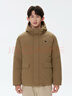 KOLON SPORT/可隆中量羽絨服 男女同款防風(fēng)防潑水無(wú)縫短款連帽鵝絨服 LUDJ4WTT03-CA 駝色 M 曬單實(shí)拍圖