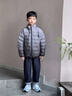 G.DUCKKIDS男童輕薄羽絨服90白鴨絨內(nèi)膽2025新款冬季兒童小學(xué)生男孩冬裝外套 咖色 XY111漸變羽絨服 130 曬單實(shí)拍圖