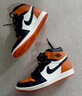 耐克（NIKE） 男鞋Air Jordan 1 AJ1黑白橙百搭防滑耐磨高幫復古運動(dòng)籃球鞋 DZ5485-008 43 曬單實(shí)拍圖