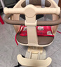 雅迪（yadea）電動(dòng)車(chē)摩登光芒兒童座椅前置通配型寶寶椅安全避震電瓶車(chē)兒童座椅包圍款-米白色 曬單實(shí)拍圖