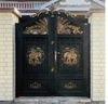 陽(yáng)特派鋁藝庭院門(mén)大門(mén)雙開(kāi)門(mén)鄉村家用定做鋁合金四開(kāi)門(mén)農村中式平移電動(dòng)門(mén)  家用款 曬單實(shí)拍圖