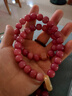 珠泰國潮粉花語(yǔ)遺夢(mèng)108顆設計款菩提子文玩手串男女轉運佛珠念珠手鏈 清夏霓霞【雙圈】 10*9mm 曬單實(shí)拍圖