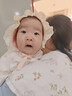 全棉時(shí)代嬰兒拍嗝巾純棉紗布毛巾寶寶口水巾喂奶巾防吐奶春日莊園60×30cm 曬單實(shí)拍圖