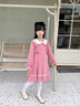 安妮優(yōu)兒（Anneyol）女童秋冬款連衣裙2025新款秋冬季小女孩公主裙秋裝兒童長(cháng)袖裙子 粉色加絨 130 曬單實(shí)拍圖