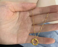 中國黃金（CHINA GOLD）黃金吊墜女足金莫比烏斯環(huán)項鏈生日禮物送女友老婆母親愛(ài)人 【今/次日達】足金吊墜+S925鏈 曬單實(shí)拍圖