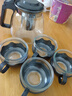 【京東物流】茶壺套裝整套茶具大容量玻璃茶杯帶濾網(wǎng)耐高溫泡茶具 1000ML一壺+四杯套裝【無茶盤】 曬單實拍圖