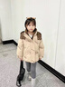 G.DUCKKIDS童裝女童羽絨服冬季白鴨絨兒童外套中大童冬裝加厚印花面包服女孩 灰色 150 建議140-150cm11-12歲cm 曬單實(shí)拍圖