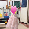 G.DUCKKIDS小黃鴨童裝女童連衣裙春秋兒童裙子公主裙女孩蓬蓬蛋糕裙生日禮服 粉色 120 建議5~6歲【110-120cm】cm 曬單實(shí)拍圖