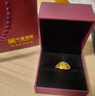 中鑫珠寶999.9足金戒指女時(shí)尚黃金戒指仿鉆工藝花戒金顯大指環(huán)送禮 【現貨】4.44g 曬單實(shí)拍圖