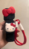 京川旭適用大疆pocket3保護(hù)殼Osmo可愛(ài)掛繩云臺(tái)相機(jī)身保護(hù)殼套防磕配件保護(hù)云臺(tái)相機(jī)防刮配件機(jī)身防指紋 【標(biāo)準(zhǔn)單機(jī)版】黑紅蝴蝶結(jié)凱蒂貓保護(hù)殼 曬單實(shí)拍圖