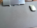 京東京造PU鼠標墊鎖邊超大號雙料鼠標墊80*40cm加長(cháng)辦公游戲電競電腦桌墊皮革觸感天然橡木防水耐磨 銀河灰 曬單實(shí)拍圖