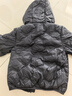 雪中飛【壓膠工藝】?jì)和鸾q服新款男女童秋冬季輕薄保暖外套 黑色 120 曬單實(shí)拍圖