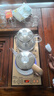 開(kāi)品 全自動(dòng)底部上水感應續水燒水壺 家用辦公電茶爐燒水消毒電熱水壺 嵌入式玻璃燒水壺茶桌一體套裝 1L 香檳金 20X37CM 蒸茶燒水 桶水款 曬單實(shí)拍圖