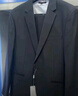 卡度頓西服套裝男三件套職業(yè)商務(wù)小西裝正裝外套男修身新郎伴結婚禮服 黑色雙扣【西服+西褲+襯衫】 4XL 【156-170斤】+8件禮品 曬單實(shí)拍圖