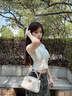 CinvaiKrose【葉一茜同款】凱莉包包女款2025年手提包女包單肩斜挎包生日禮物 奶油白【送女友老婆女生禮物走心】 曬單實(shí)拍圖
