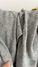 優(yōu)衣庫女裝羊絨圓領(lǐng)針織短開(kāi)衫/25秋冬新款479672 03 灰色 L /160/88A 曬單實(shí)拍圖