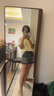 真維斯牛仔裙女半身高腰設計感顯瘦休閑短裙包臀裙A字裙女復古藍M 曬單實(shí)拍圖