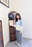 艾卡諾 I.KARNOW女童套裝秋季兒童2025新款秋裝時(shí)髦洋氣衛(wèi)衣女孩中大童喇叭牛仔褲 4916漸變藍(lán)+13131藍(lán)色 140 曬單實(shí)拍圖