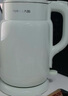 九陽(yáng)（Joyoung）熱水壺燒水壺電水壺 雙層壺體 304不銹鋼 1.5L家用0膠水電水壺 K15FD-W112 曬單實(shí)拍圖