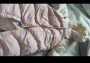 巴拉巴拉嬰兒連體衣假兩件羽絨服冬裝2024外出抱衣造型加厚萌208424120209 曬單實拍圖