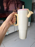 BABLOV花伴森吸管保溫杯女生高顏值大容量水杯咖啡杯辦公室杯子新年禮物 愜意晨光-1200ml【一杯三飲】*贈3張DIY貼紙 曬單實(shí)拍圖