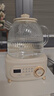 九陽(yáng)（Joyoung）凈萃全玻璃0膠水養生壺  辦公室多功能煮茶器花茶壺 燒水壺恒溫電熱水壺 24h預約保溫 1L WY107 曬單實(shí)拍圖