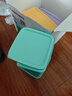 特百惠（Tupperware）長(cháng)方飯盒1L可微波加熱學(xué)生上班族午餐飯盒便攜密封便當盒 馬卡藍 曬單實(shí)拍圖