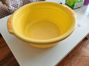 本迪38cm大號加深洗臉盆學(xué)生宿舍洗衣洗菜加厚塑料臉盆單個(gè)裝顏色隨機 曬單實(shí)拍圖