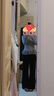 UR2025秋季新款女裝簡(jiǎn)約休閑純色百搭松緊腰喇叭褲UWB650005 黑色 M 曬單實(shí)拍圖