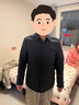 JASONWOOD【堅持我的】高端輕薄羽絨服男裝冬季新款短款中年商務(wù)冬裝外套 高檔黑色【現貨速達】 XL 180/XL 曬單實(shí)拍圖
