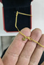 周大福肖邦鏈黃金素鏈足金項(xiàng)鏈(工費(fèi)280)45cm約5.75g EOF1604 曬單實(shí)拍圖
